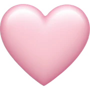 Light pink love heart sticker