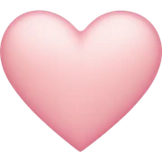 light pink heart  sticker