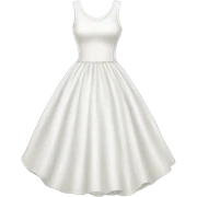 Pretty White dress sticker