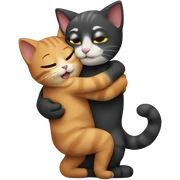 Cats hugs  sticker