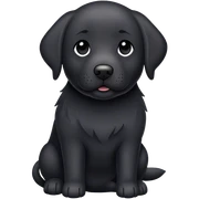 Grey black lab  sticker
