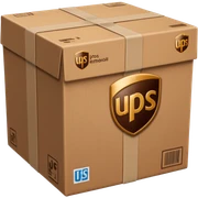 UPS delivery parcel sticker