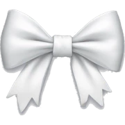 White bow sticker
