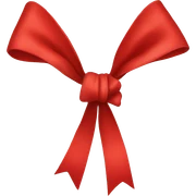 Red bow sticker