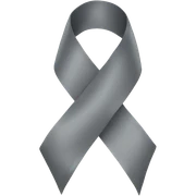 gray ribbon sticker