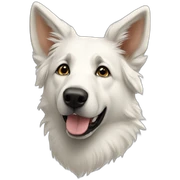 White shepherd sticker