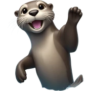 Otter sticker