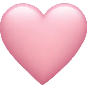 Light pink heart sticker