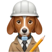 dachshund arquitect sticker