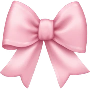 light pink ribbon bow sticker