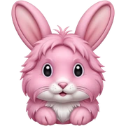 Pink rabbit sticker