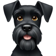 Black schnauzer sticker