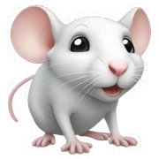 WHITE MOUSE sticker