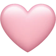 light pink heart  sticker