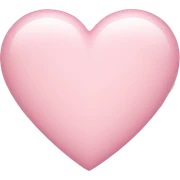 Light pink heart sticker