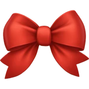 Red bow sticker