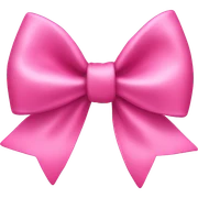 Pink bow sticker