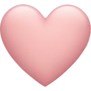 Blush pink heart sticker
