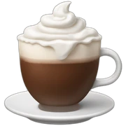 Hot cocoa with whipped cream sticker