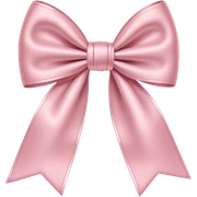 Light pink bow sticker