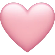 light pink heart sticker