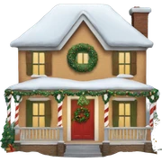 Christmas house sticker