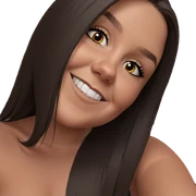 smiling girl with long hair sticker