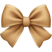 Light Brown bow  sticker