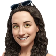 smiling girl with sunglasses sticker