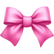 pink bow sticker