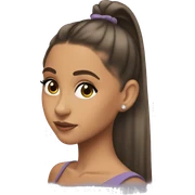 ariana grande with ponytail sticker