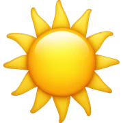 Bright sun sticker