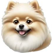 White Pomeranian  sticker