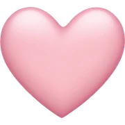 light pink heart  sticker