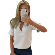 girl taking selfie indoors sticker