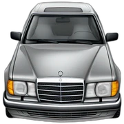 mercedes 300d turbo w124 grey sticker