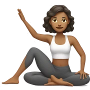 Una mujer haciendo yoga sticker