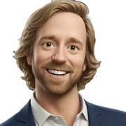 smiling solo male with beard sticker