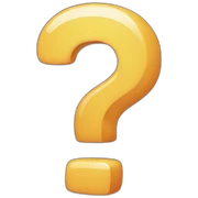 question mark sticker