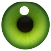 green eye sticker