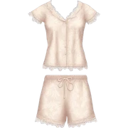 rococo lace pyjama set sticker