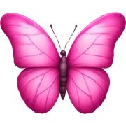 Butterfly hearts pink sticker