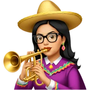 Mariachi Trumpet Player sticker