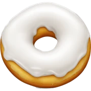 White donut sticker