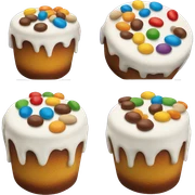 M&M cake sticker