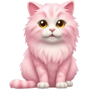 Pink cat sticker