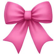 pink bow  sticker