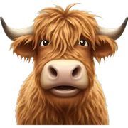 Highland cow sticker