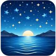 Stars with the sea sticker