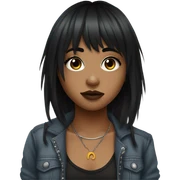 Emo girl sticker